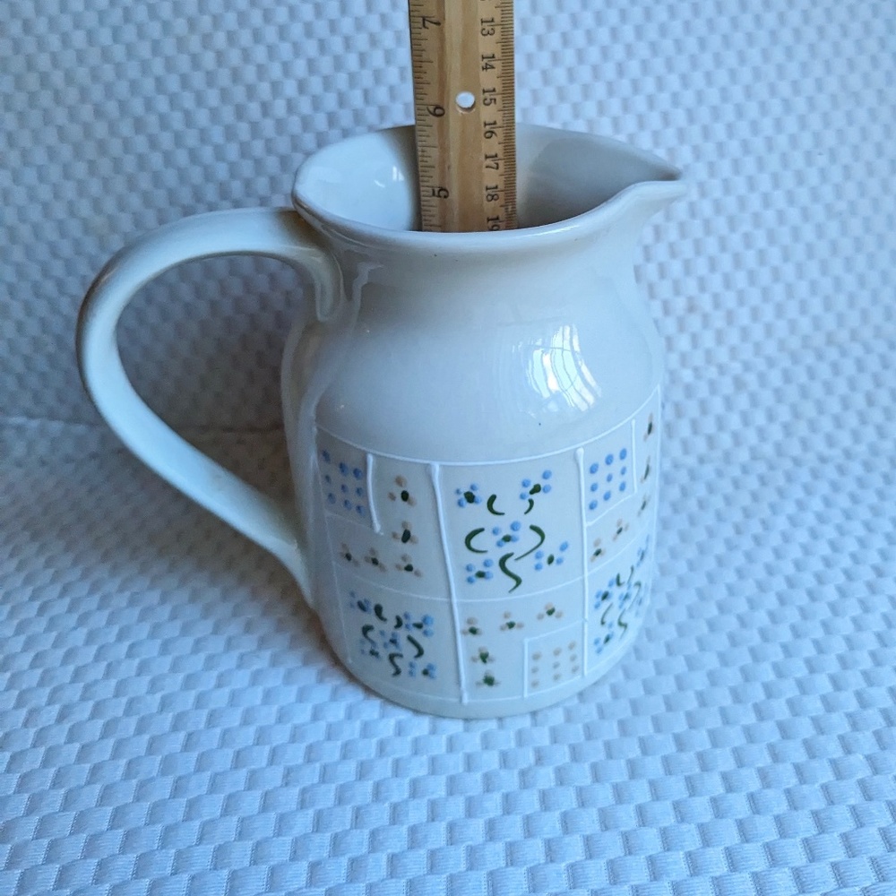 Ceramic Hand Painted Pitcher - Picture 5 of 9